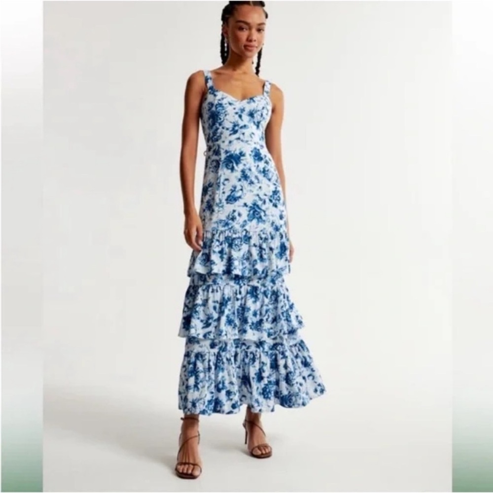 Abercrombie Drama Ruffle Tiered Dress